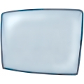 1967-68 MUSTANG FASTBACK REAR WINDOW GLASS, Clear, with rubber seal.